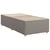 Vidaxl Box spring postelja z vzmetnico taupe 90x200 cm blago
