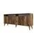 Hanah Home Set trpezarijski sto i komoda Milan 524, 2 komada, Orah