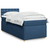 vidaXL vidaXL Box spring postelja z vzmetnico modra 90x190 cm blago, (21291318)