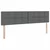 Krevet s od storage Tamno siva 200 x 200 cm Lažna koža