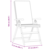 Vrtna stolica 6 pcs Smeđa i bijela 57 x 71,5 x 104 cm