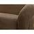 Rjava sedežna garnitura iz tkanine bouclé 193 cm Elina – Bobochic Paris