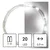 LED  lanac 20xLED/2xAA 2,4m hladna bela