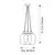 Endon 120648 - Luster na sajli 3xE27/10W/230V mesing