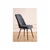 HANAH HOME Set Trpezarijski sto i 4 stolice Lidyana Anthracite