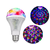 LED RGB vrtljiva disko žarnica E27 3W