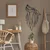 WallXpert metalni zidni ukras 5065, geometrijski vuk koji zavija, 36 x 61 cm, crni