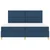 LED Box Spring Krevet s uzglavljem Plava 200 x 200 cm tkanina