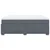 Vidaxl Box spring postelja z vzmetnico temno siva 180x200 cm žamet