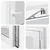 Prozor za podrum RISOR 60 x 90 cm PVC i staklo Bijela