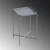 Hanah Home Klub sto Shb-008-C, 46x56x46 cm, Sivi