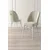 Hanah Home Set 6 trpezarijskih stolica Ritim Krem-Beli