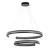 Rabalux Zadie LED luster 70 cm 80 W daljinski upravljač crna 72052