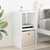 vidaXL Nočna omarica 2 pcs Bela 35 x 32 x 68,5 cm Konstruiran les