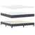 vidaXL Box Spring Postelja z Blazino Temno Siva Super King Žamet