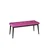 Hanah Home klupa Pera Bench, 105 cm, ljubičasta / crna