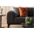 Atelier del Sofa Trosed na razvlačenje Kapri 84x77x220cm Antracit