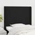 Vidaxl Vzglavje z ušesi črno 103x16x118/128 cm blago