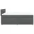 Vidaxl Box spring postelja z vzmetnico temno siva 140x200 cm blago