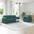 Set sofe 2 pcs Tamnozelena 198 x 78 x 80 cm tkanina
