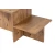 Hanah Home Klub sto Harmony, 80x40x40cm, Braon