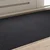 Vidaxl Preproga za tek Antracit 80 x 150 cm blago