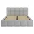 Tapacirani Krevet Cloudy 160/200 cm , srebrna
