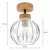 BRILAGI - LED plafonski luster RETRO GLASS 1xE27/60W/230V prečnik 18 cm hrast/prozirno