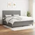 Vidaxl Box spring postelja z vzmetnico temno siva 200x200 cm blago