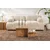 Hanah Home Klub sto Harmony, 80x40x40cm, Braon