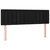 Vidaxl Box spring postelja z vzmetnico črna 140x200 cm blago