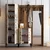 HANAH HOME Cipelarnik sa čivilukom Berlin ABC Walnut White Marble