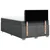 Vidaxl Box spring postelja z vzmetnico temno siva 120x190 cm blago