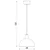 Luster na sajli HANDA 1xE27/15W/230V bordo