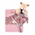 Plyšový jelenček s hrkálkou Rattle Deer Bohaime Doudou et Compagnie v darčekovom balení ružový 22 cm od 0 mes DC4221