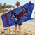 MARVEL COMICS MARVEL SpiderMan Modra, hitro sušeča se plažna in kopalna brisača, 100% bombaž 70x140 cm