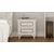 Hanah Home Noćni stočić Rb-103, 45x45x40 cm, Beli