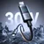 Joyroom Kabel z zaslonom USB-C – iPhone Lightning 30 W, 1,2 m – črn