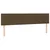 Vidaxl Box spring postelja z vzmetnico temno rjava 180x200 cm blago