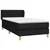 Vidaxl Box spring postelja z vzmetnico črn 90x190 cm blago