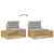 6 pcs Set vanjskih sofa Poliester Bijela
