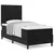 vidaXL vidaXL Box Spring Postelja z Blazino Črna 80x200 cm Žamet, (22052521)