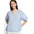 TOM TAILOR Bluza svetlo modra/bela