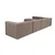 Atelier del Sofa Ugaona garnitura Mora X-Oval-L1-O1-O1-R1, 320x235x69 cm, Smeđa