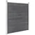 Den WPC ograjni panel 1 kvadraten + 1 poševni 273x186 cm siv