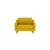 Atelier del Sofa Fotelja Robin Loveseat, Žuta
