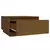 Vidaxl Klubska mizica medeno rjava 55x56x32 cm trdna borovina