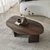HANAH HOME Sto za dnevnu sobu Rock Walnut
