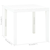 Vrtni stol bijeli 78 x 78 x 72 cm plastični