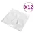Zidne panele 12 pcs Dijamant bijela 50 x 50 cm XPS pjena